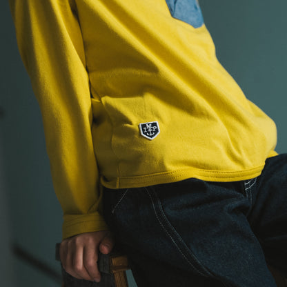 ワンポイントポケットTシャツ　YELLOW