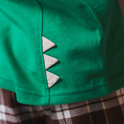 恐竜レイヤードTシャツ　GREEN
