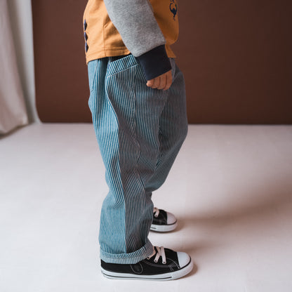 デニムワークパンツ　STRIPE