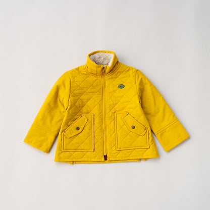 キルティングナイロンジャンバー　YELLOW