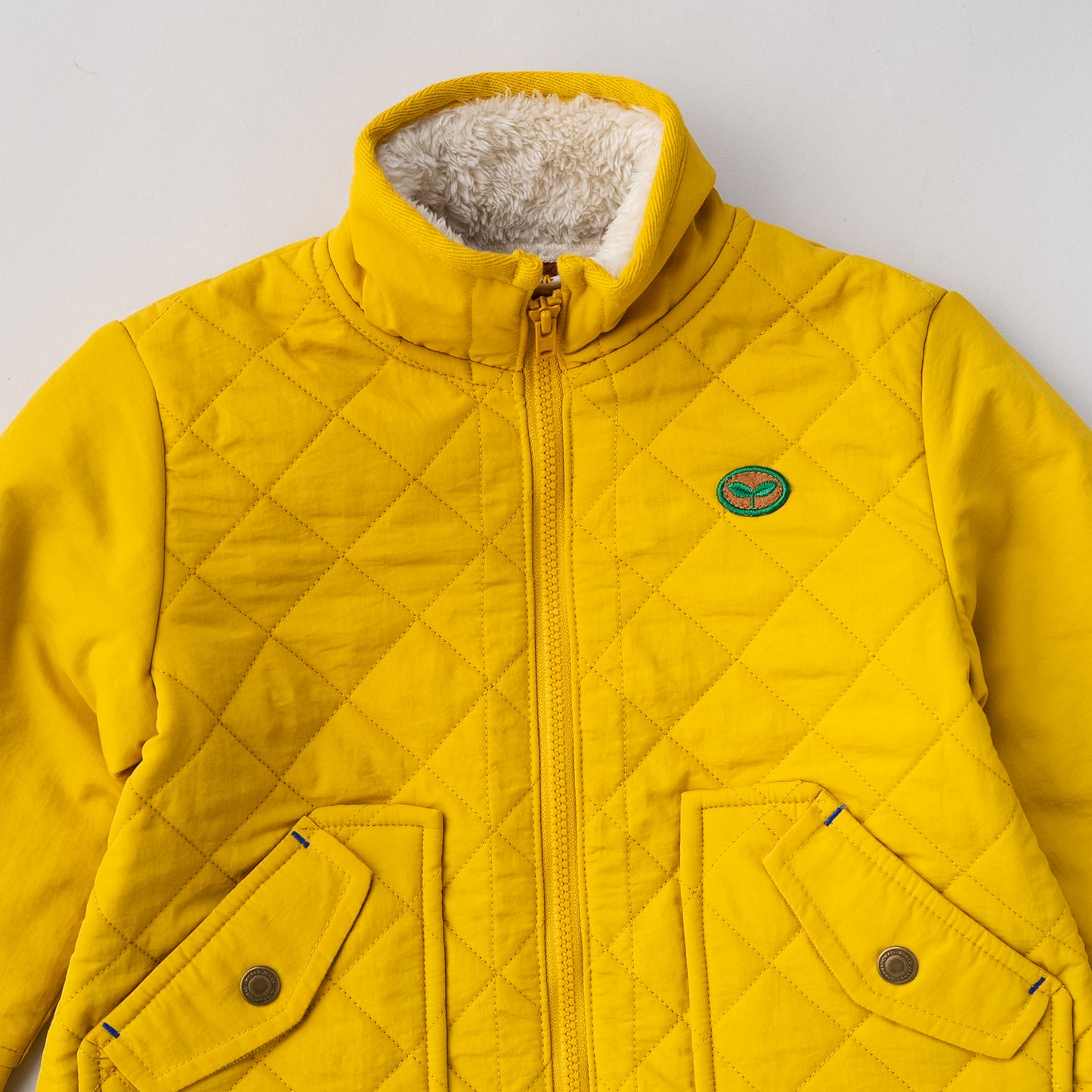 キルティングナイロンジャンバー　YELLOW