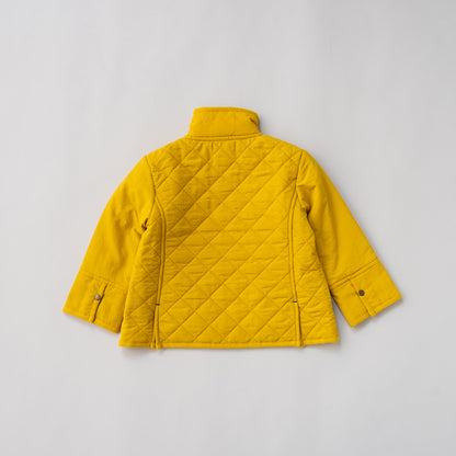 キルティングナイロンジャンバー　YELLOW