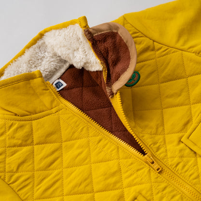 キルティングナイロンジャンバー　YELLOW