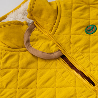 キルティングナイロンジャンバー　YELLOW
