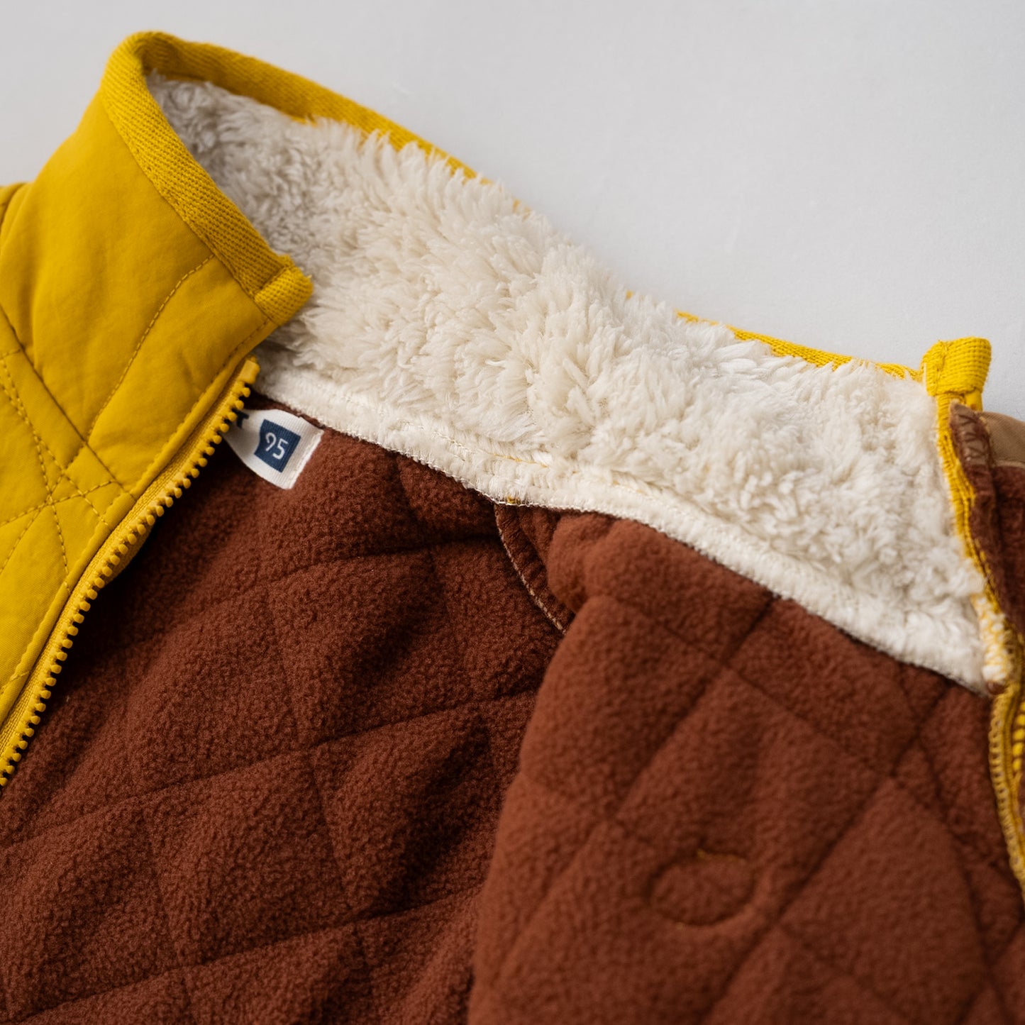 キルティングナイロンジャンバー　YELLOW