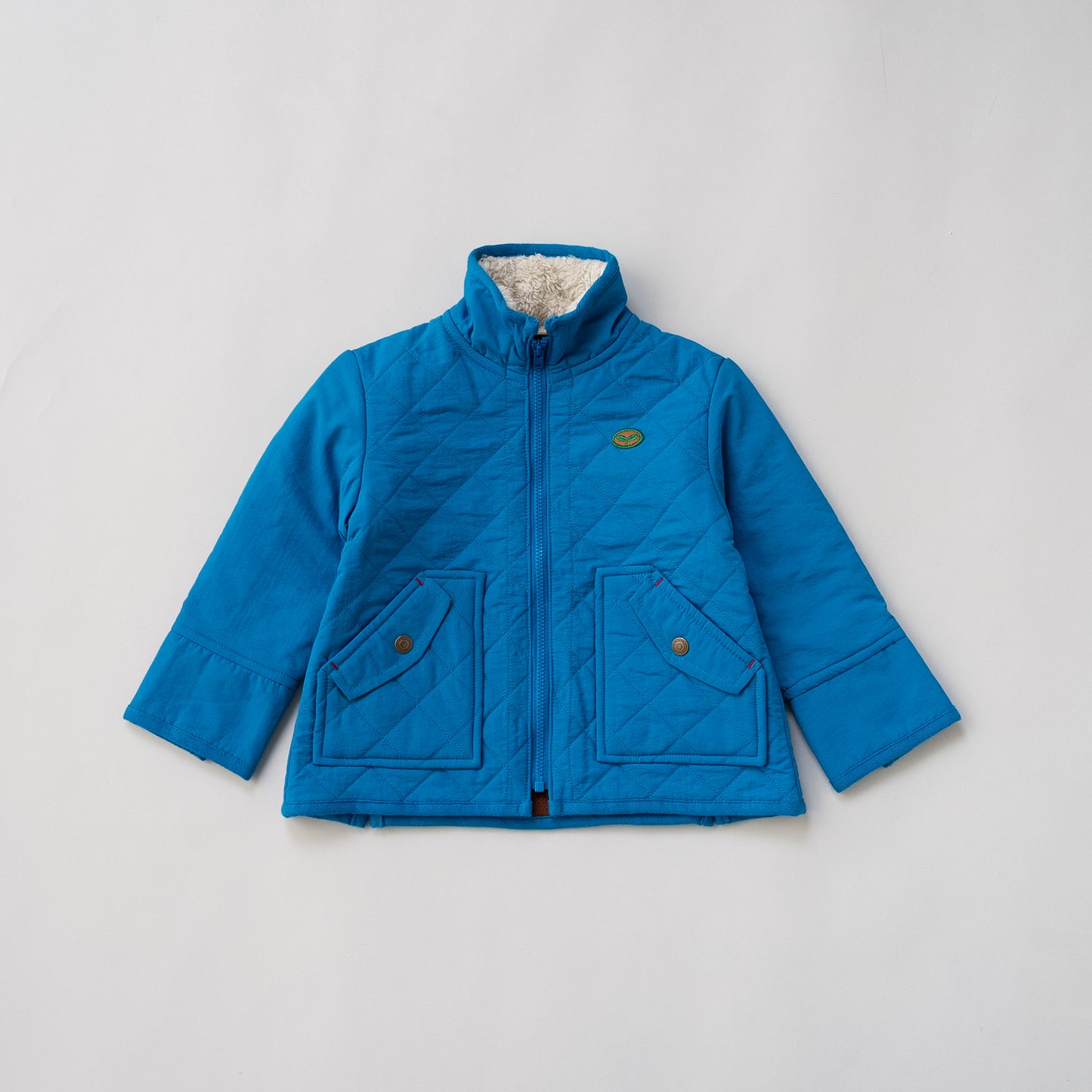 キルティングナイロンジャンバー　BLUE