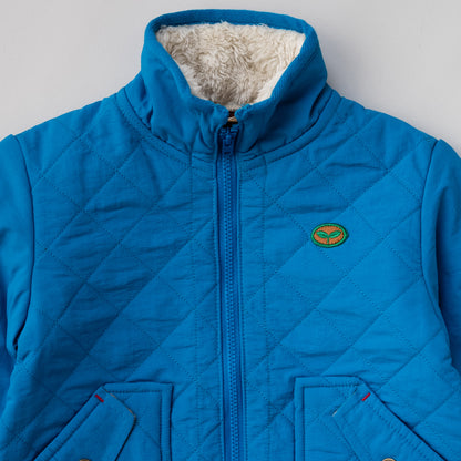 キルティングナイロンジャンバー　BLUE