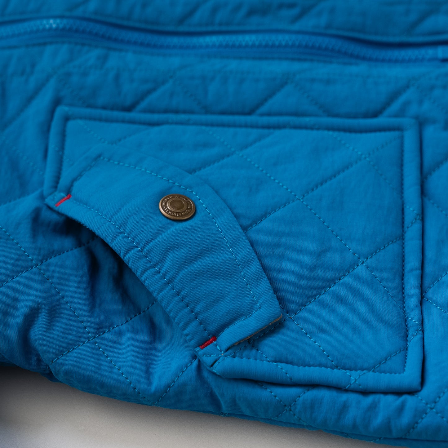 キルティングナイロンジャンバー　BLUE