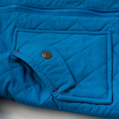 キルティングナイロンジャンバー　BLUE