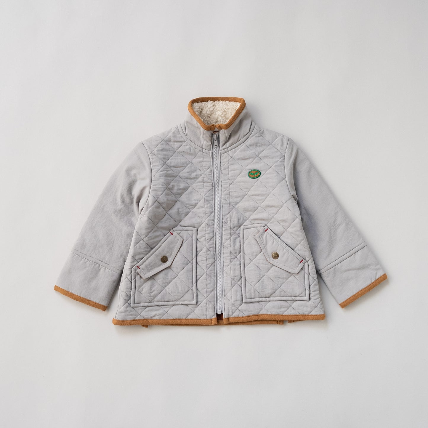 キルティングナイロンジャンバー　GRAY