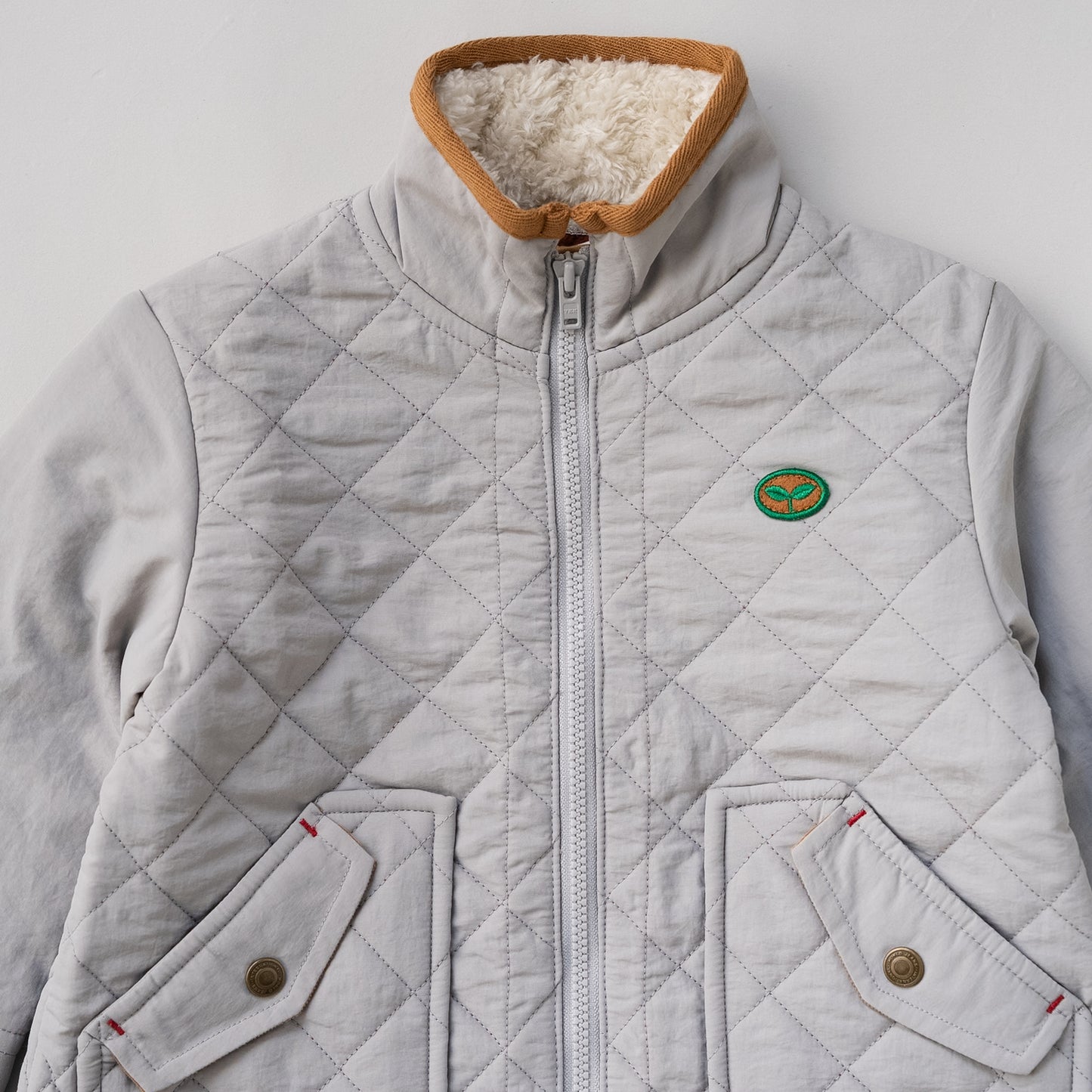 キルティングナイロンジャンバー　GRAY