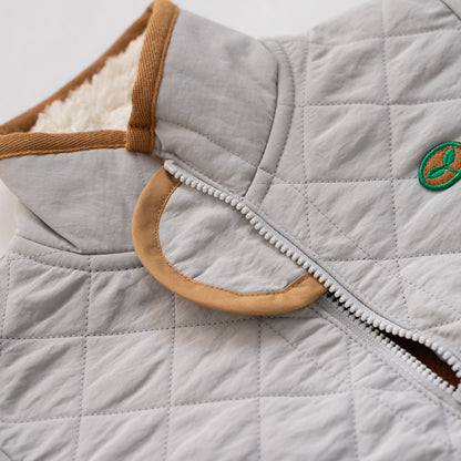キルティングナイロンジャンバー　GRAY