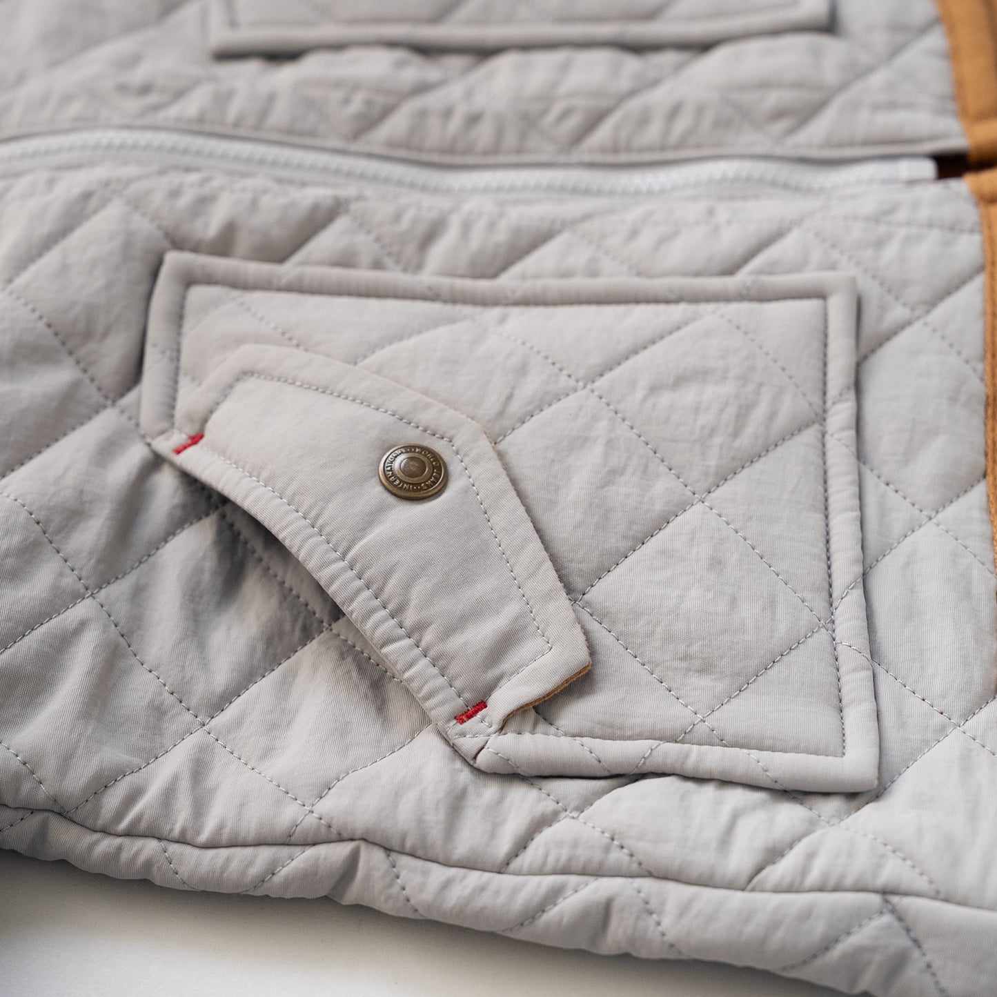 キルティングナイロンジャンバー　GRAY