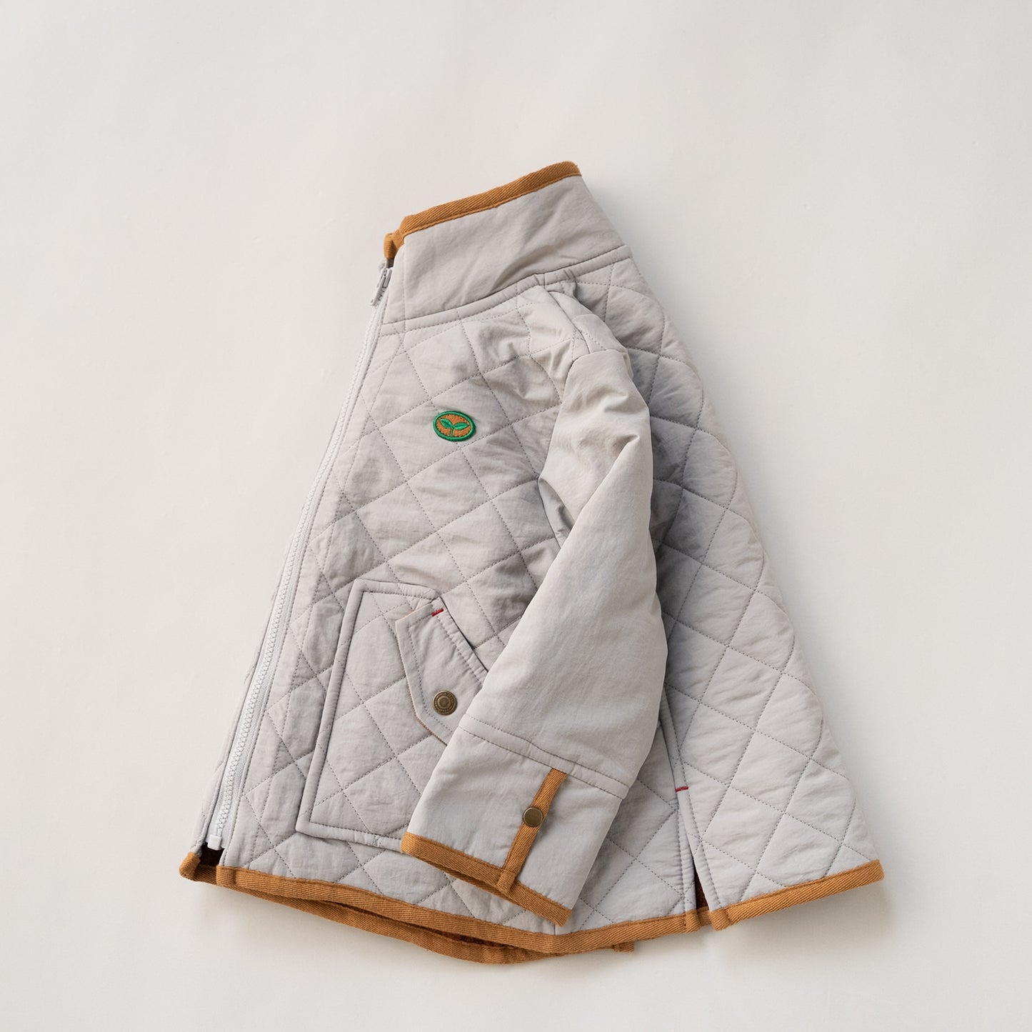 キルティングナイロンジャンバー　GRAY