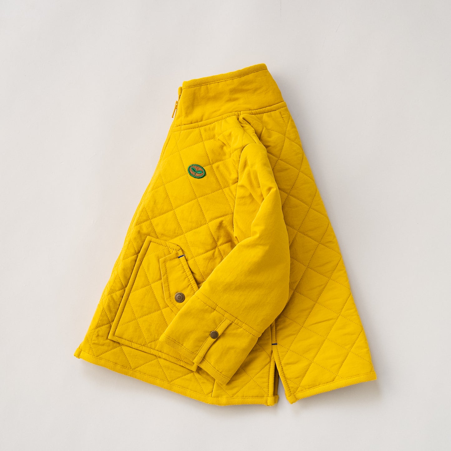 キルティングナイロンジャンバー　YELLOW