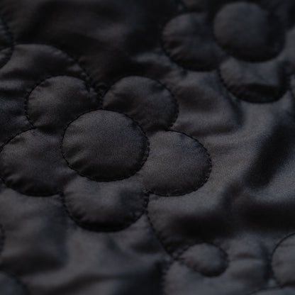 リバーシブルキルティングボアジャンパー　BLACK