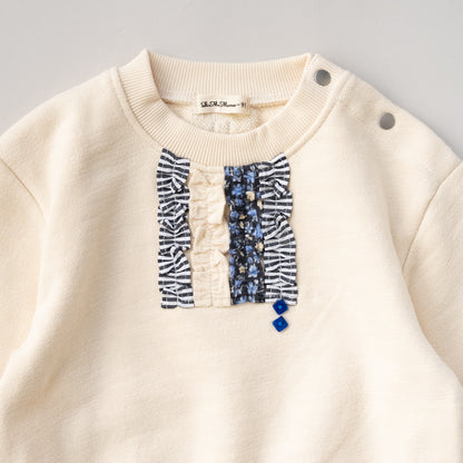 ぽわん袖トレーナー　IVORY