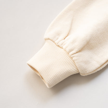 ぽわん袖トレーナー　IVORY