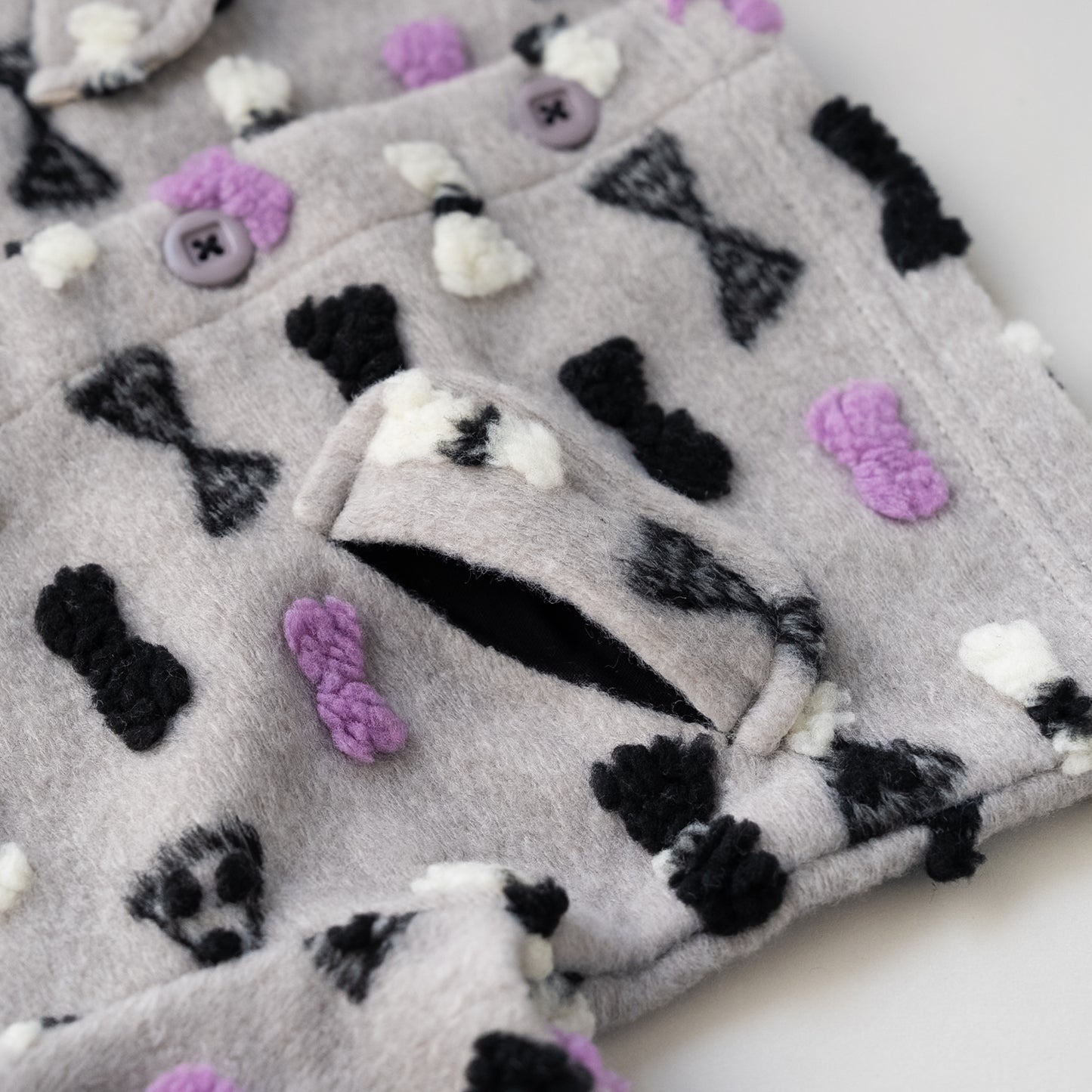 ボアフリースジャケット　GRAY