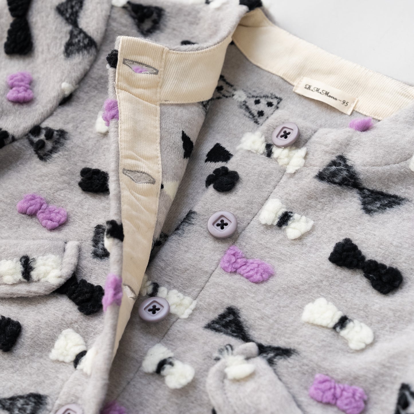 ボアフリースジャケット　GRAY