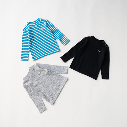 ジャガードリブハイネック　GRAY