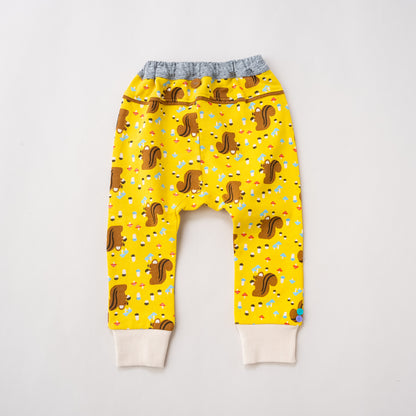 ベビーパンツ【リス】　YELLOW