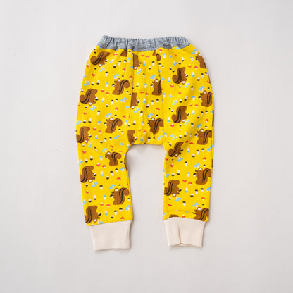 ベビーパンツ【リス】　YELLOW