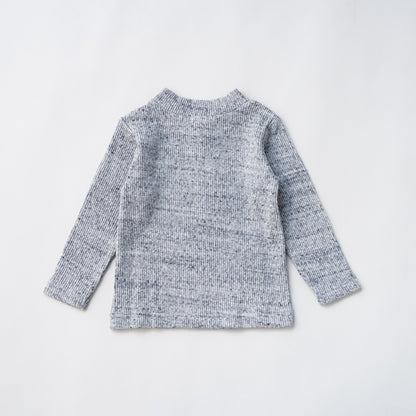 ジャガードリブハイネック　GRAY