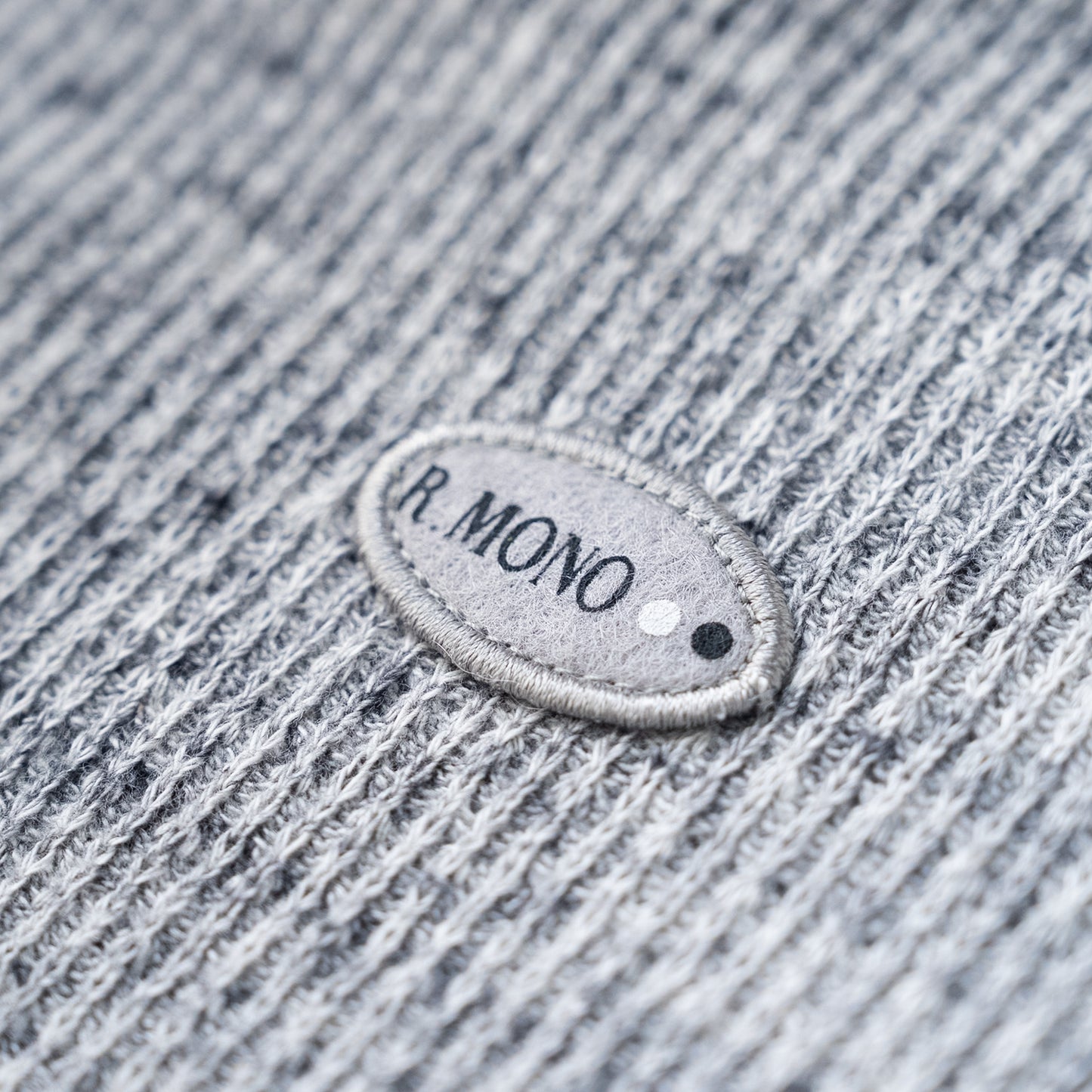 ジャガードリブハイネック　GRAY