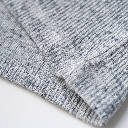 ジャガードリブハイネック　GRAY