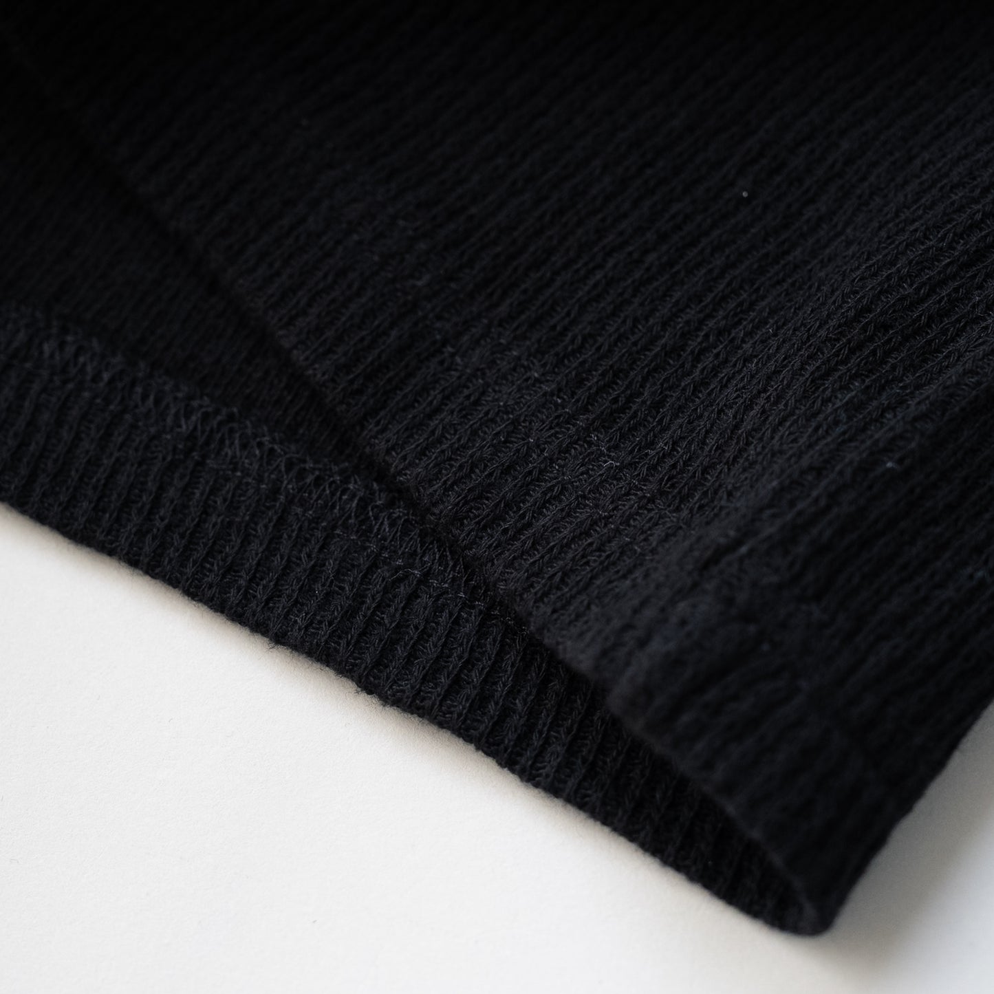 ジャガードリブハイネック　BLACK