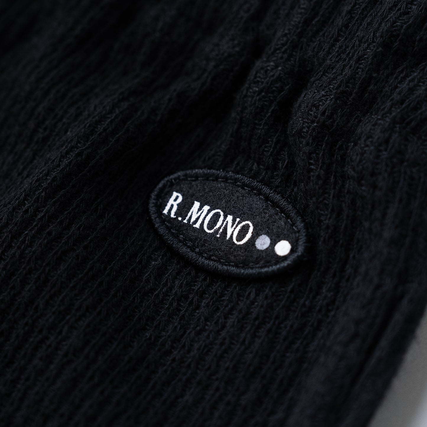 ジャガードリブレギンス　BLACK