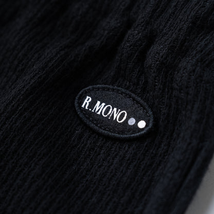 ジャガードリブレギンス　BLACK