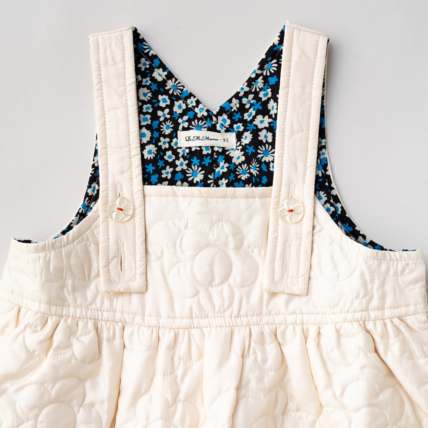 ナイロンキルトワンピース　IVORY