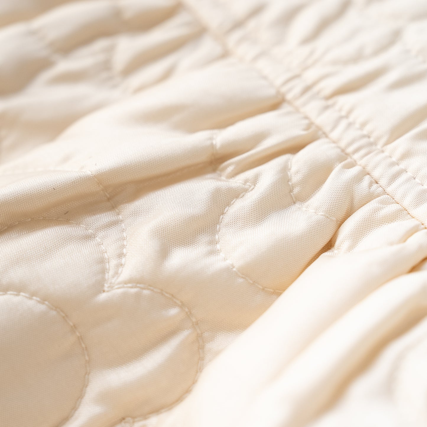 ナイロンキルトワンピース　IVORY