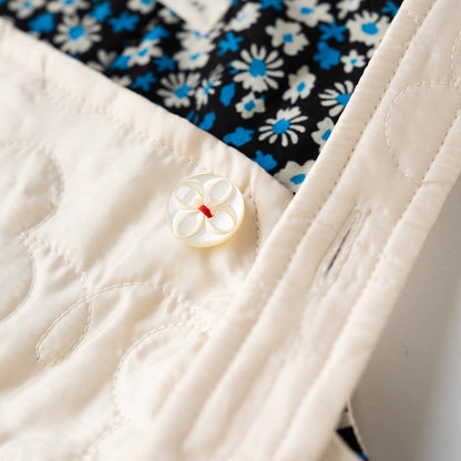 ナイロンキルトワンピース　IVORY