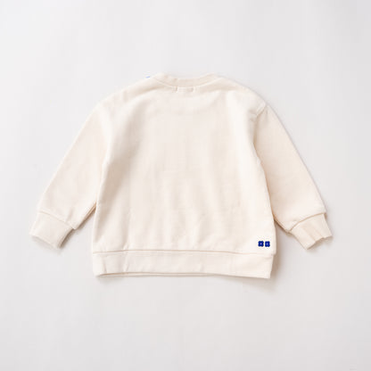 胸元フリルトレーナー　IVORY