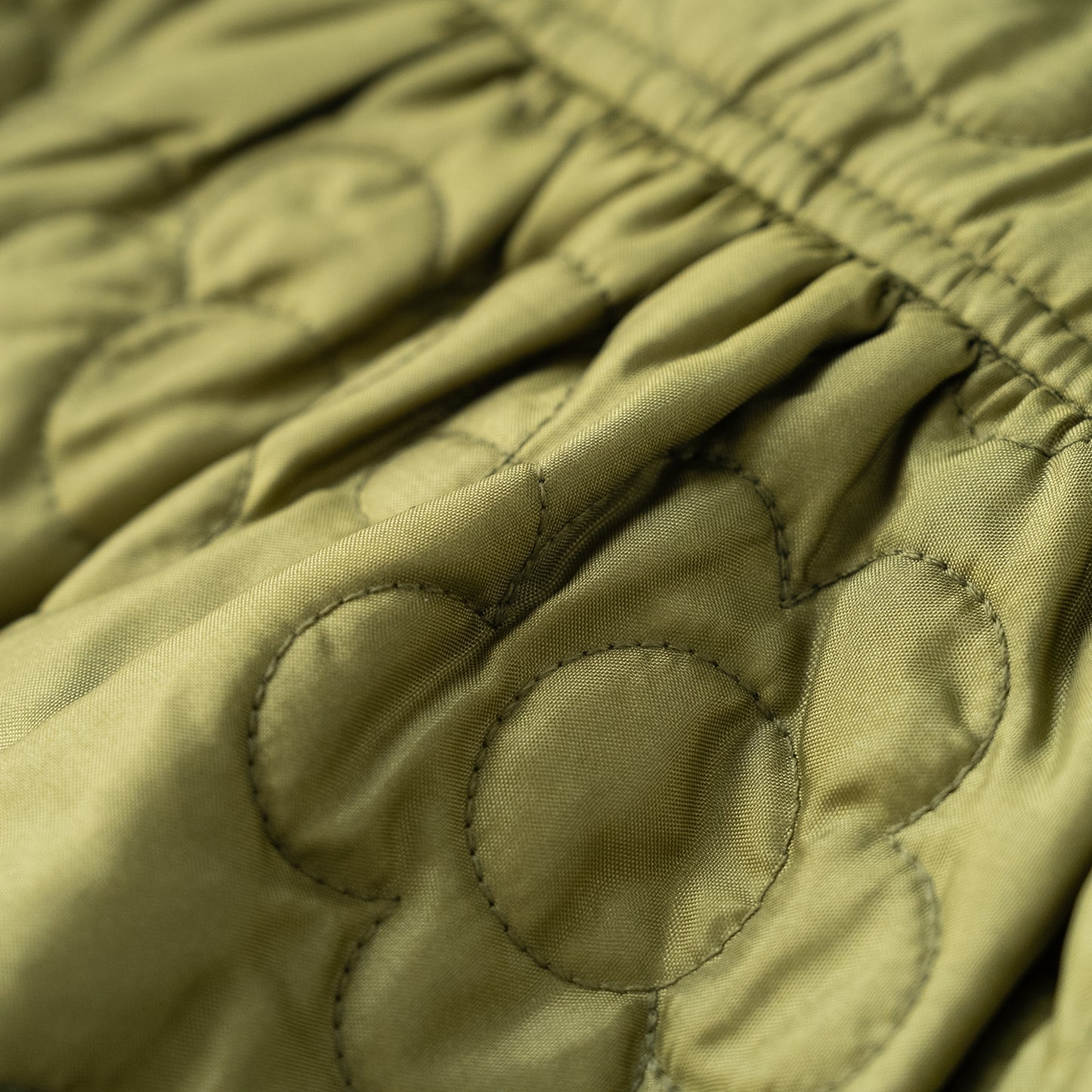 ナイロンキルトワンピース　KHAKI