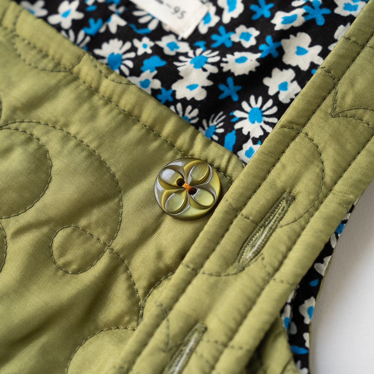 ナイロンキルトワンピース　KHAKI