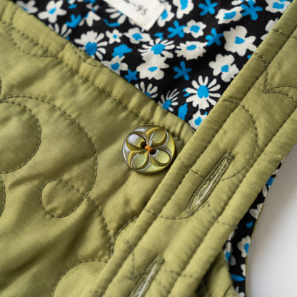 ナイロンキルトワンピース　KHAKI