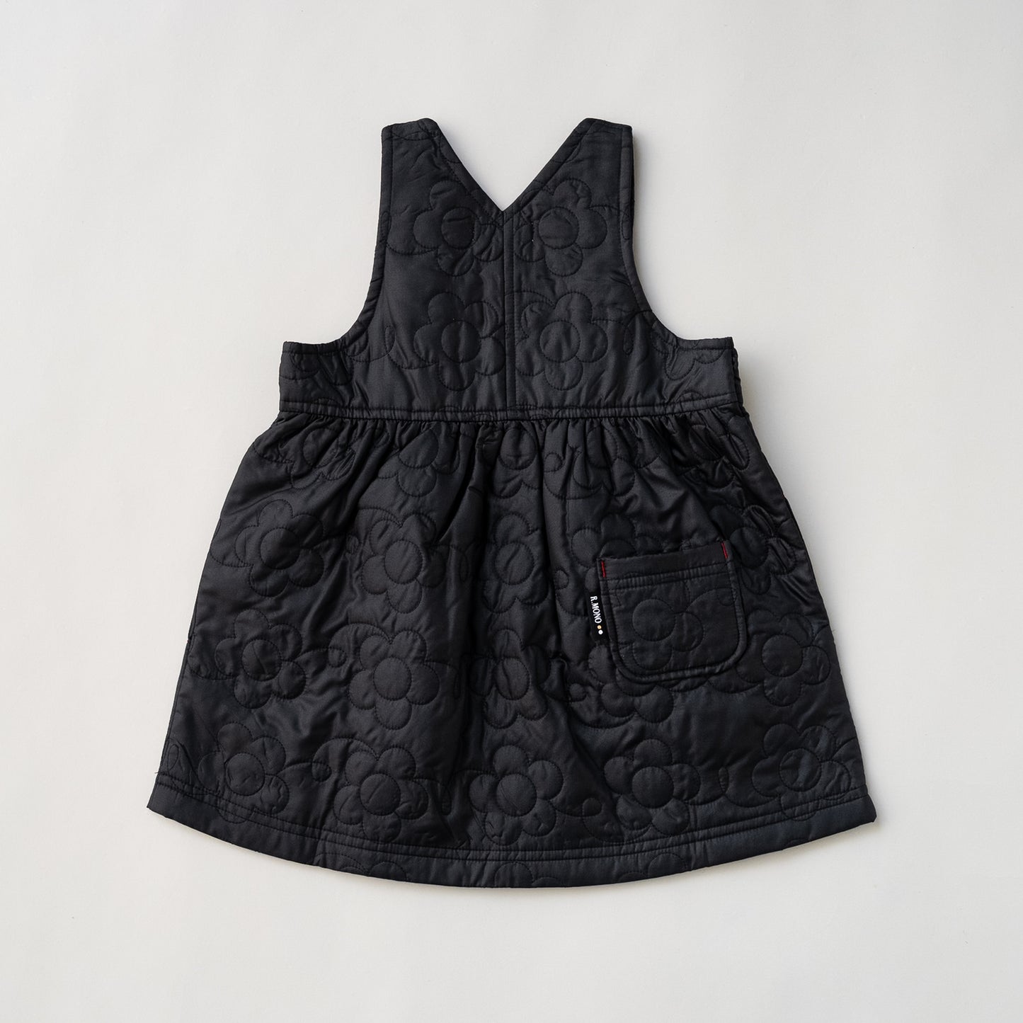 ナイロンキルトワンピース　BLACK