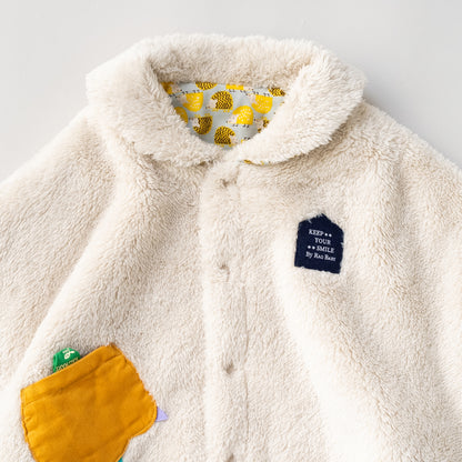 リバーシブルマント　【はりねずみ】　BEIGE