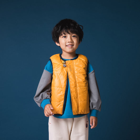 リバーシブルナイロンベスト　YELLOW