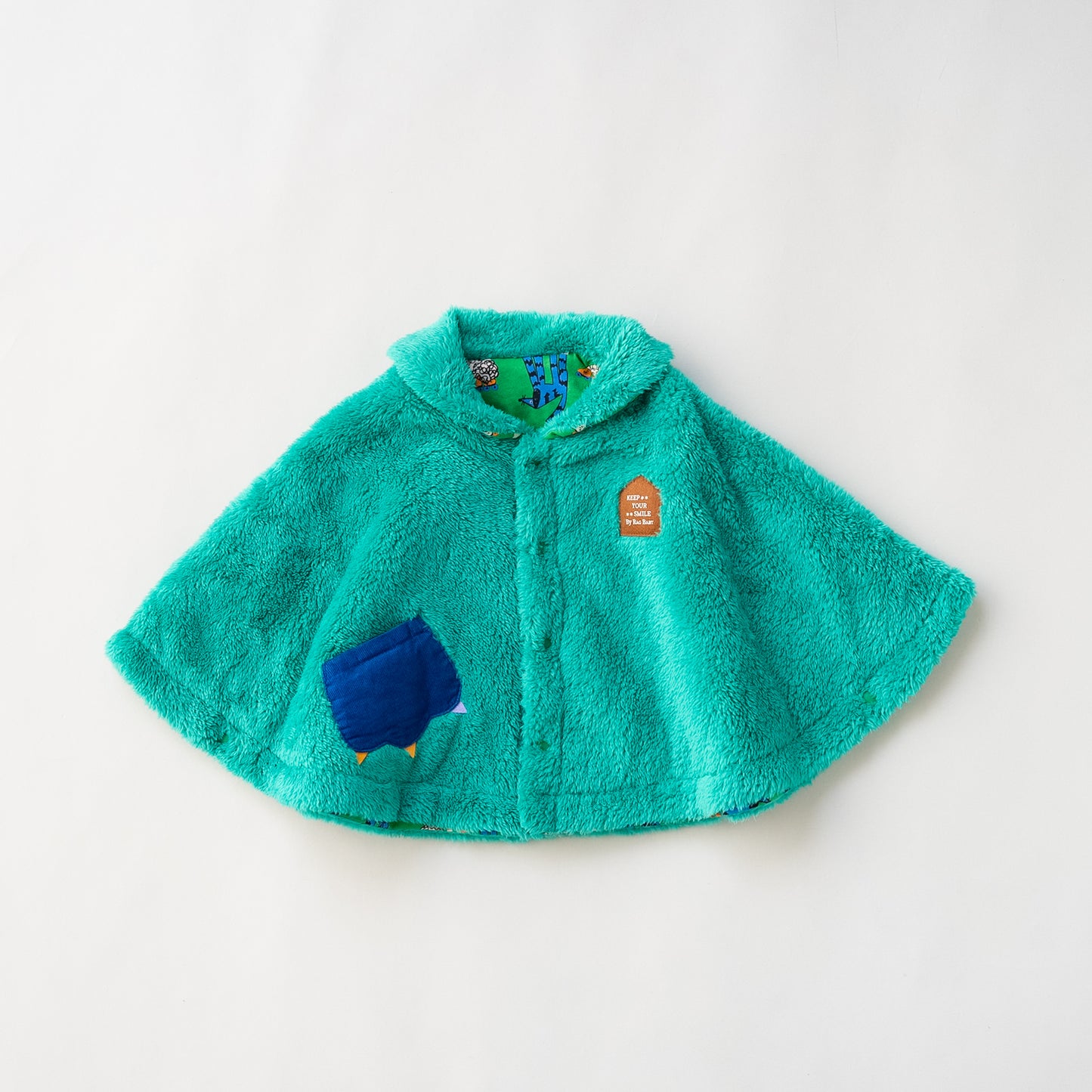 リバーシブルマント　【いぬ】　GREEN