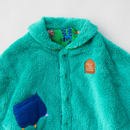 リバーシブルマント　【いぬ】　GREEN