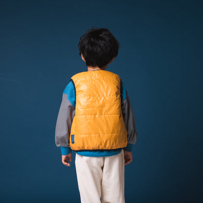 リバーシブルナイロンベスト　YELLOW
