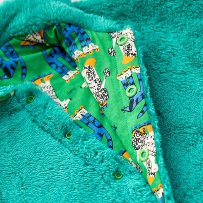 リバーシブルマント　【いぬ】　GREEN