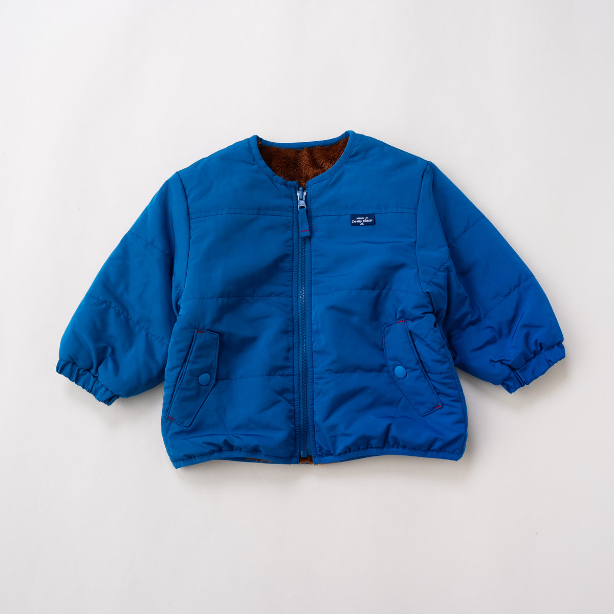リバーシブルナイロンジャンパー　BLUE