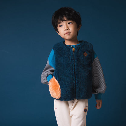リバーシブルナイロンベスト　YELLOW