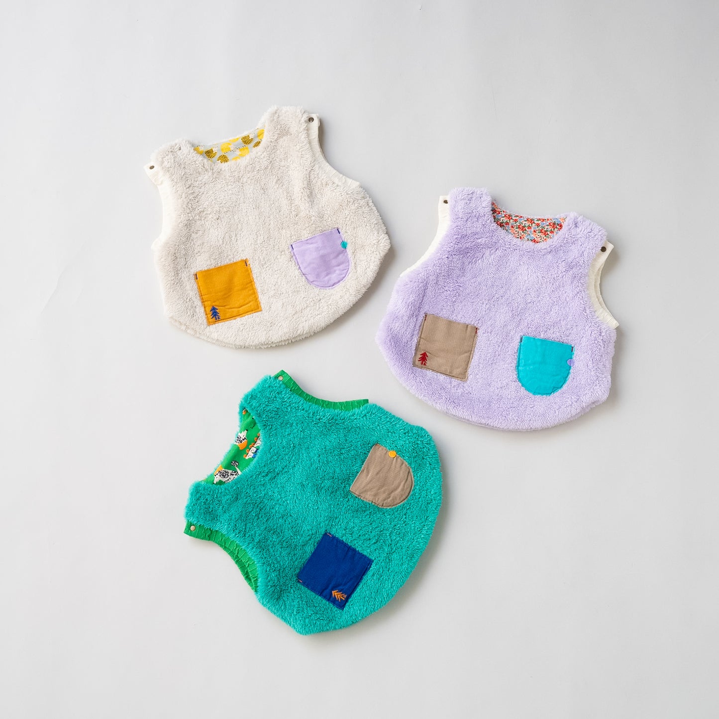 リバーシブルファーベルト　【はりねずみ】　BEIGE